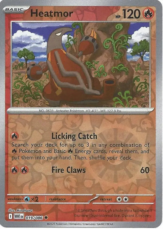 Heatmor 019/086 (SV: White Flare)  - Reverse Holofoil
