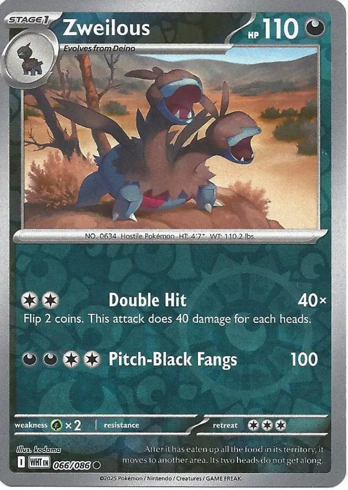 Zweilous 066/086 (SV: White Flare)  - Reverse Holofoil