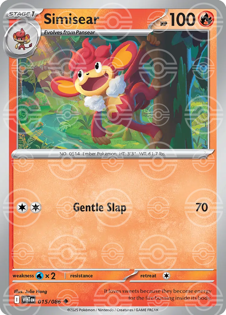 Simisear 015/086 (SV: White Flare)  - Poke Ball Holofoil