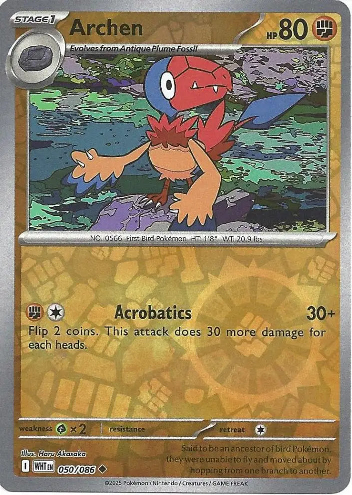 Archen 050/086 (SV: White Flare)  - Reverse Holofoil