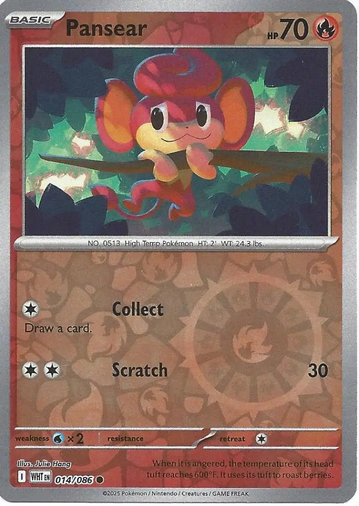 Pansear 014/086 (SV: White Flare)  - Reverse Holofoil