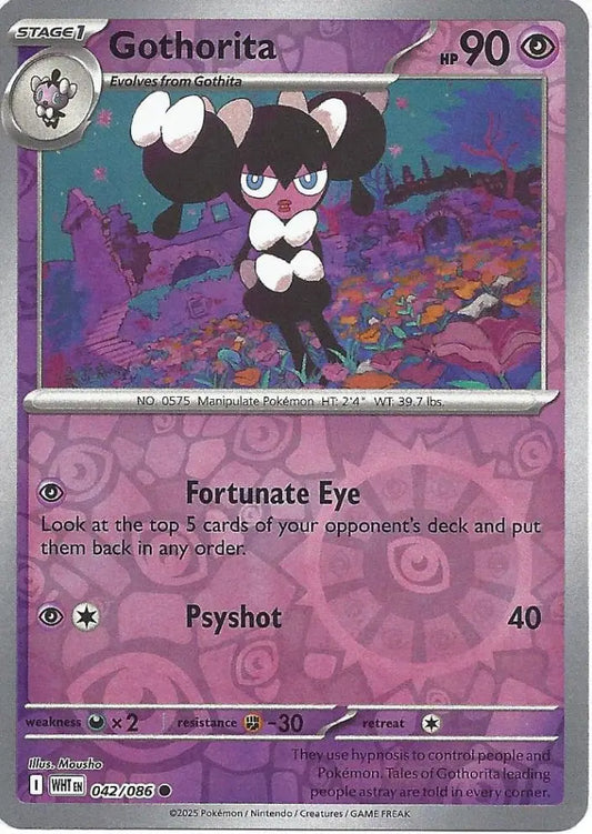Gothorita 042/086 (SV: White Flare)  - Reverse Holofoil
