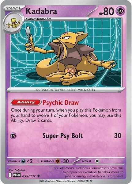 Kadabra 055/132 (ME01: Mega Evolution) 