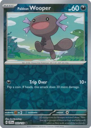 Paldean Wooper 093/159 (SV09: Journey Together)  - Reverse Holofoil