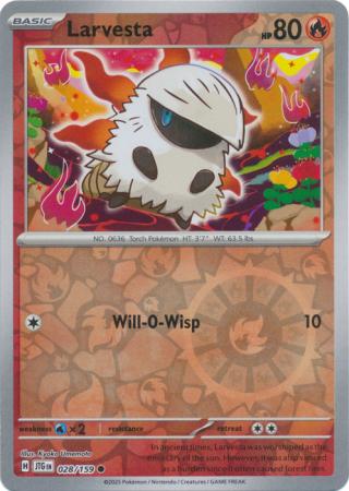 Larvesta 028/159 (SV09: Journey Together)  - Reverse Holofoil