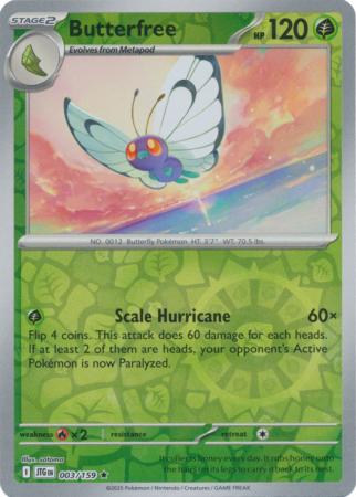 Butterfree 003/159 (SV09: Journey Together)  - Reverse Holofoil