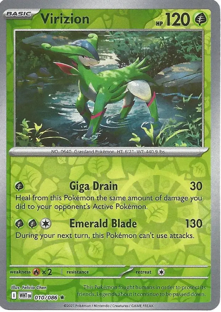 Virizion 010/086 (SV: White Flare)  - Reverse Holofoil