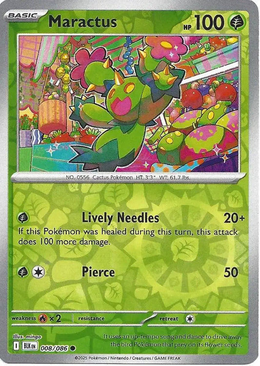 Maractus 008/086 (SV: Black Bolt)  - Reverse Holofoil