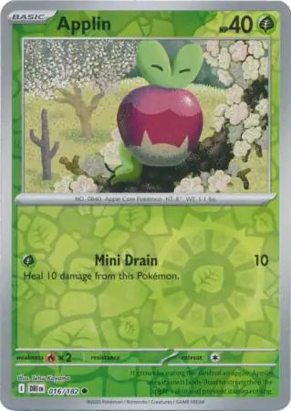 Applin 016/182 (SV10: Destined Rivals)  - Reverse Holofoil