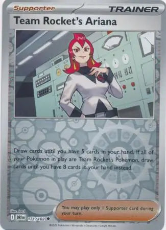 Team Rocket's Ariana 171/182 (SV10: Destined Rivals)  - Reverse Holofoil