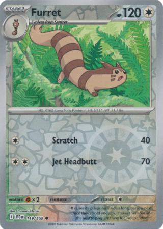 Furret 119/159 (SV09: Journey Together)  - Reverse Holofoil