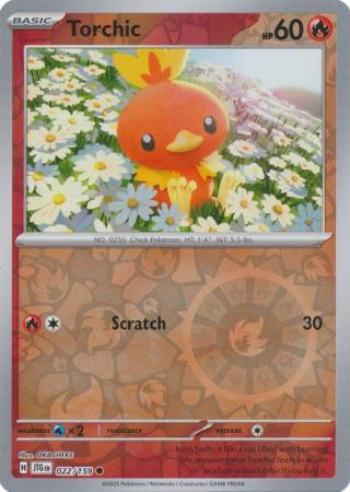 Torchic 022/159 (SV09: Journey Together)  - Reverse Holofoil