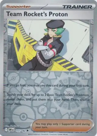 Team Rocket's Proton 177/182 (SV10: Destined Rivals)  - Reverse Holofoil