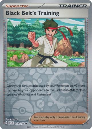 Black Belt's Training 144/159 (SV09: Journey Together)  - Reverse Holofoil
