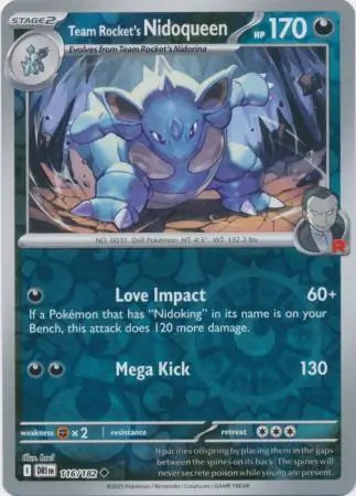 Team Rocket's Nidoqueen 116/182 (SV10: Destined Rivals)  - Reverse Holofoil