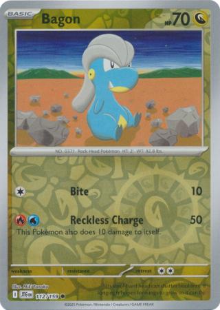 Bagon 112/159 (SV09: Journey Together)  - Reverse Holofoil