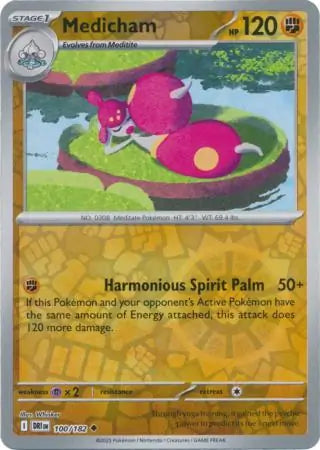 Medicham 100/182 (SV10: Destined Rivals)  - Reverse Holofoil