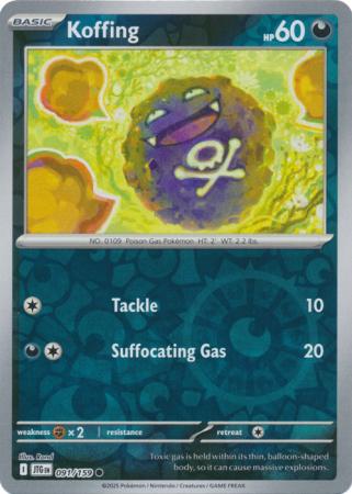 Koffing 091/159 (SV09: Journey Together)  - Reverse Holofoil