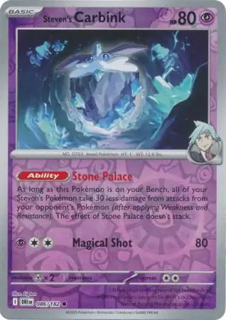 Steven's Carbink 086/182 (SV10: Destined Rivals)  - Reverse Holofoil