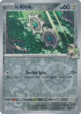 N's Klink 103/159 (SV09: Journey Together)  - Reverse Holofoil