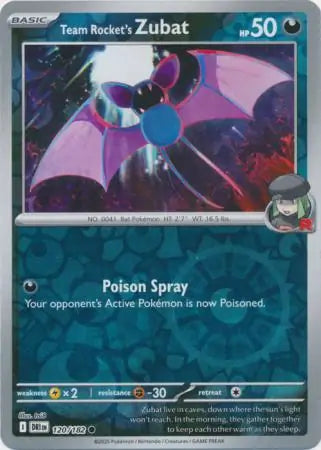 Team Rocket's Zubat 120/182 (SV10: Destined Rivals)  - Reverse Holofoil