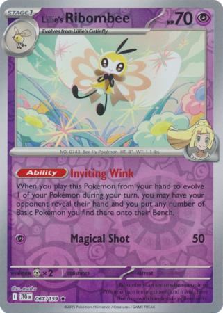 Lillie's Ribombee 067/159 (SV09: Journey Together)  - Reverse Holofoil