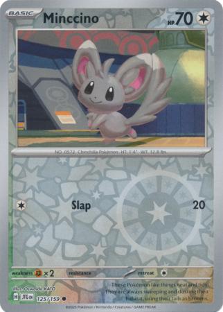 Minccino 125/159 (SV09: Journey Together)  - Reverse Holofoil