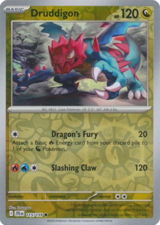 Druddigon 115/159 (SV09: Journey Together)  - Reverse Holofoil