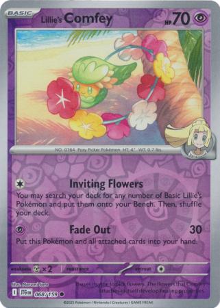 Lillie's Comfey 068/159 (SV09: Journey Together)  - Reverse Holofoil