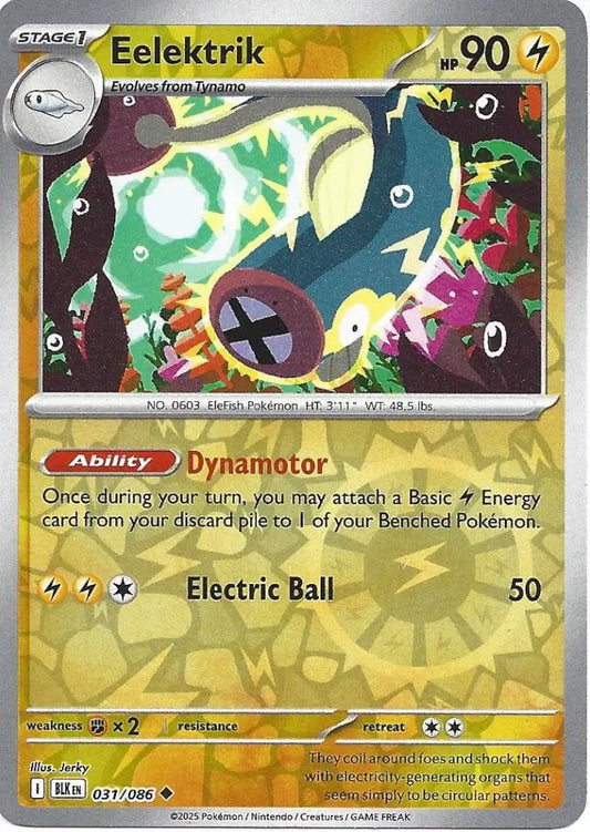 Eelektrik 031/086 (SV: Black Bolt)  - Reverse Holofoil