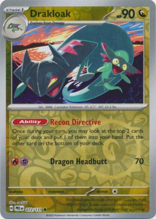 Drakloak 072/131 (SV: Prismatic Evolutions)  - Reverse Holofoil