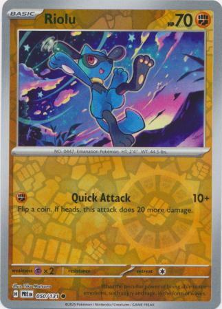 Riolu 050/131 (SV: Prismatic Evolutions)  - Reverse Holofoil