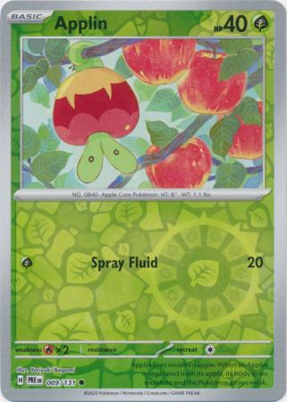 Applin 009/131 (SV: Prismatic Evolutions)  - Reverse Holofoil