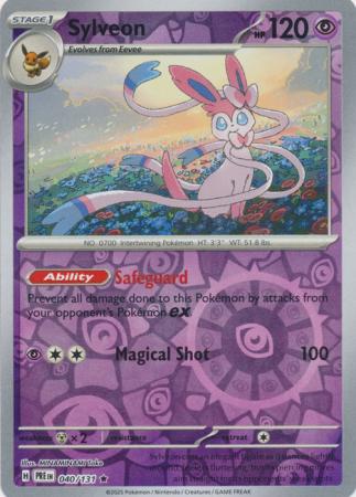 Sylveon 040/131 (SV: Prismatic Evolutions)  - Reverse Holofoil