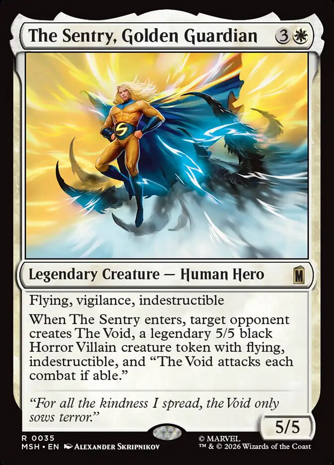 The Sentry, Golden Guardian 35/303 (Marvel Super Heroes) 
