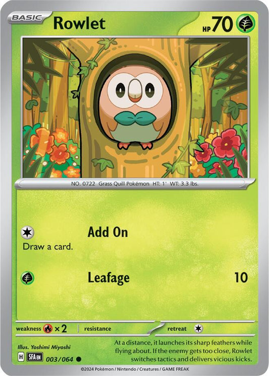 Rowlet 003/064 (SV: Shrouded Fable) 