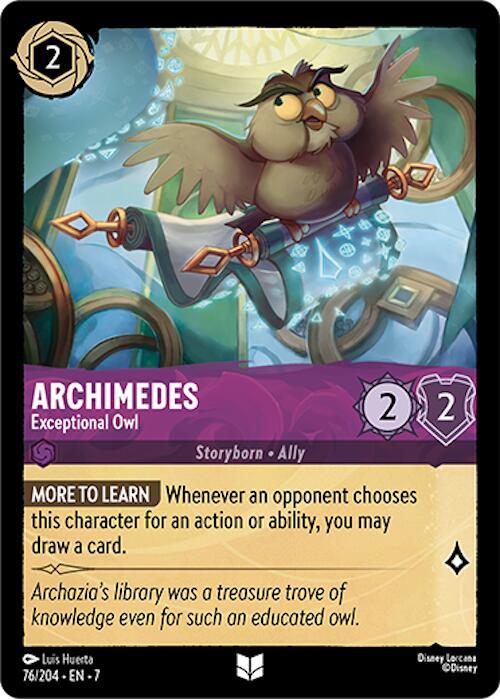 Archimedes Exceptional Owl 76/204 (Archazia's Island)  - Cold Foil