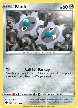 Klink 125/189  SWSH03 Darkness Ablaze - Common