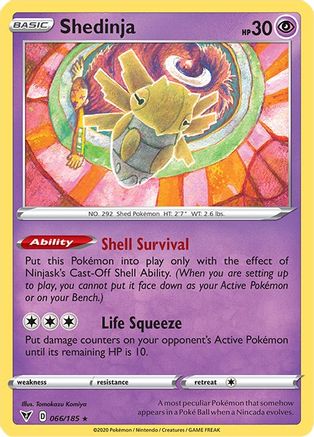 Shedinja 066/185  SWSH04 Vivid Voltage - Rare