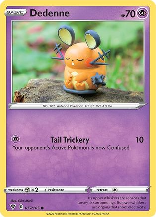 Dedenne 077/185  - Reverse Holofoil SWSH04 Vivid Voltage - Common