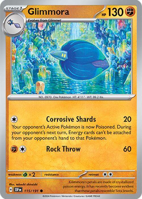Glimmora 115/191 (SV08: Surging Sparks) 