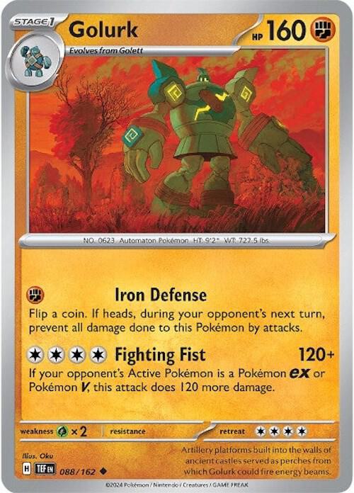 Golurk 088/162 (SV05: Temporal Forces)  - Reverse Holofoil