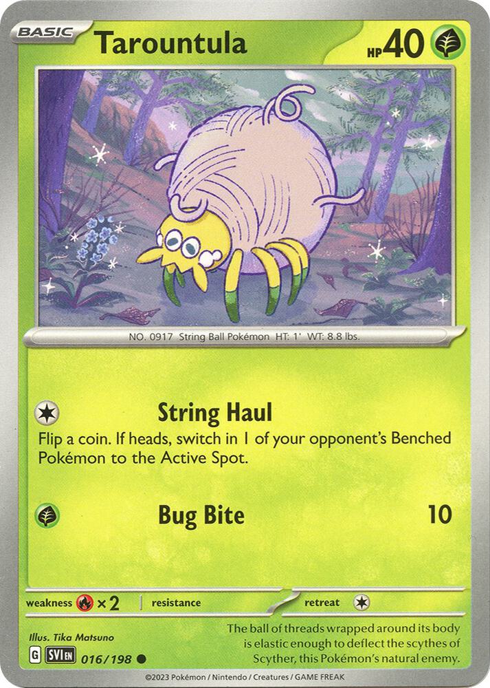 Tarountula 016/198 (SV01: Scarlet & Violet Base Set) 
