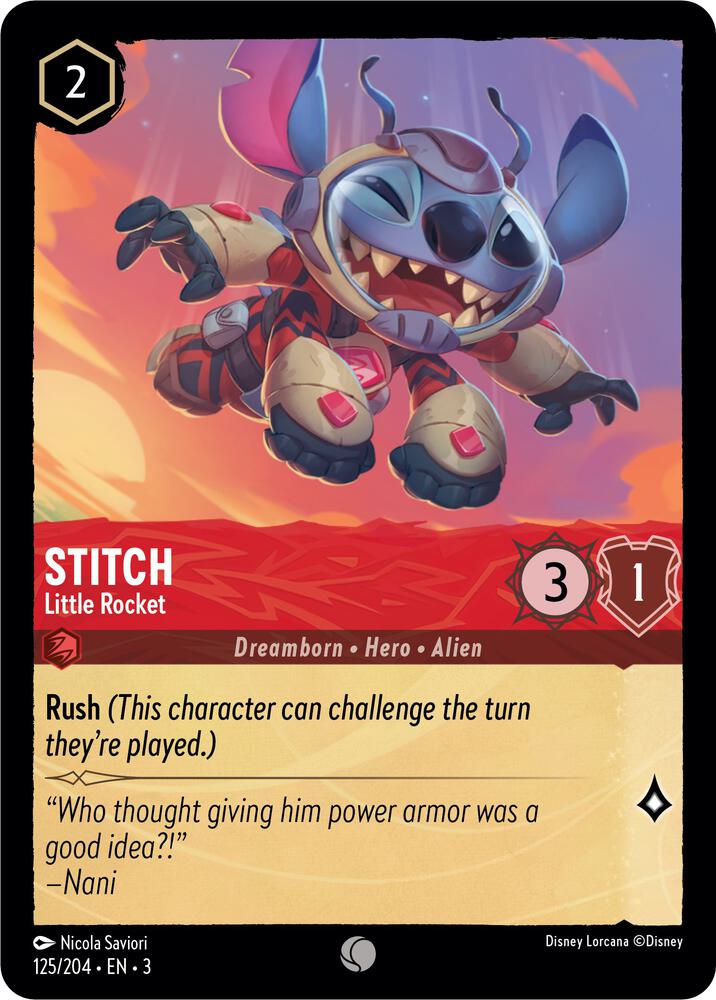Stitch Little Rocket 125/204 (Into the Inklands) 
