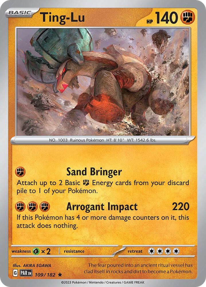 Ting-Lu 109/182 (SV04: Paradox Rift)  - Holofoil