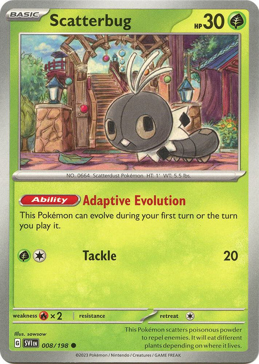 Scatterbug 008/198 (SV01: Scarlet & Violet Base Set) 