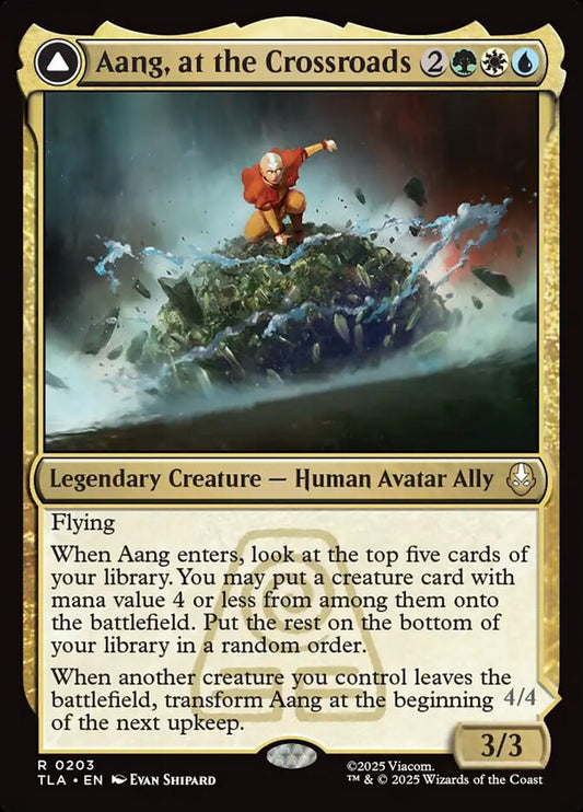 Aang, at the Crossroads // Aang, Destined Savior 203/286 (Avatar: The Last Airbender) 
