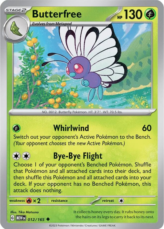 Butterfree 012/165 (SV: Scarlet & Violet 151) 