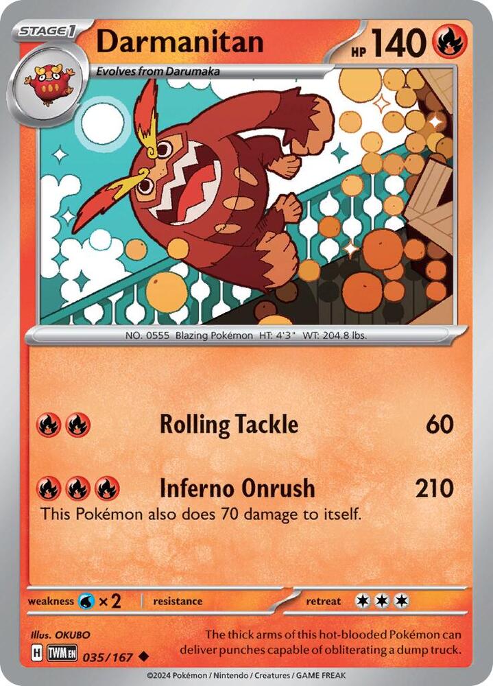 Darmanitan 035/167 (SV06: Twilight Masquerade) 