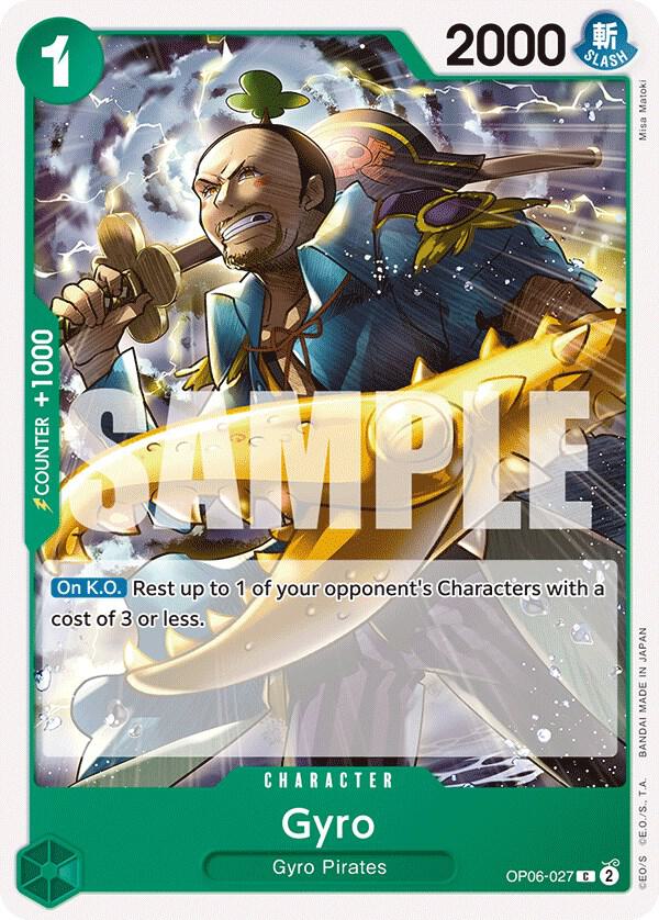 Gyro OP06-027 (Wings of the Captain) 